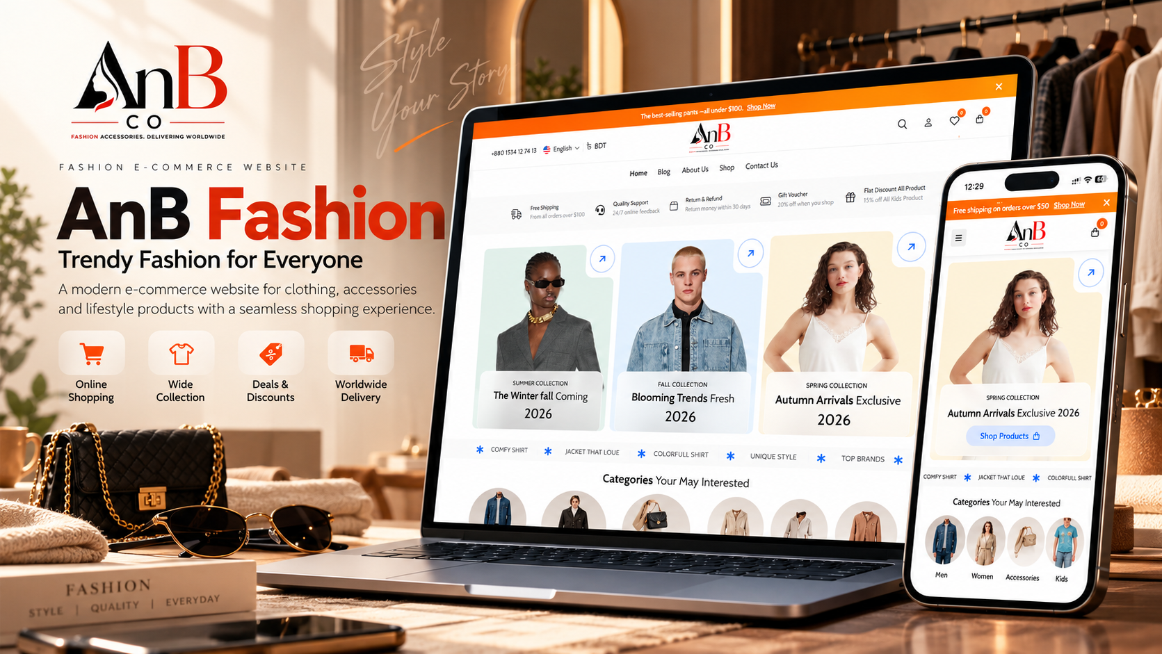 AnB Fashion — E-Commerce Platform