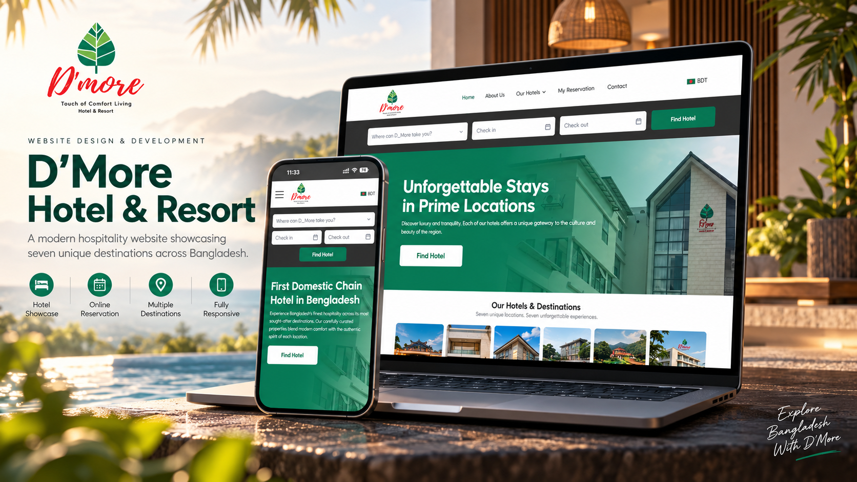 D'More Hotel & Resort Booking Portal